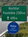 Groglockner Hochalpenstrae, Hochtor, noch 400 m zur Passhhe.